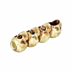 Shop Wacky Bowlz Skulls Ceramic Hand Pipe - 3.75" in australian