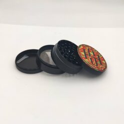 Shop High Society - 4 PC 50mm Ceramic Teflon Coated Grinder - Rasta in australian