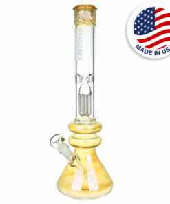 Shop Phoenix Rising Double Bauble Beaker Water Pipe -17.5"/14mm F in australian