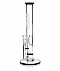 Shop GRAV® Large, Black Accent Straight Base w/ Disc Water Pipe in australian