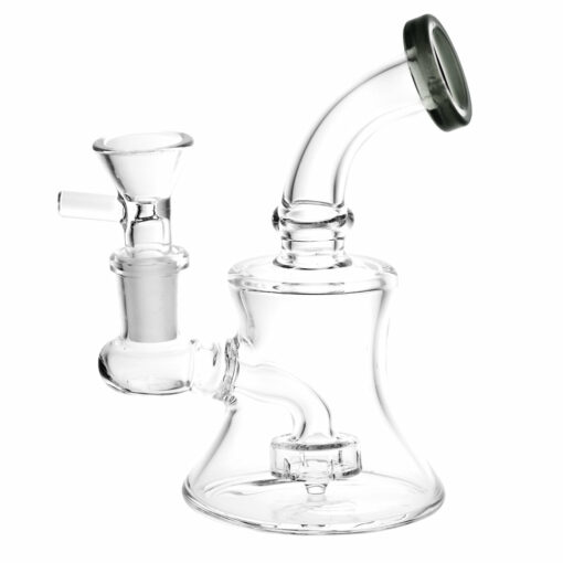 Shop Bent Neck Bell Mini Water Pipe - 5"/14mm F/Colors Vary in australian