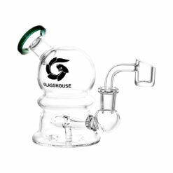 Shop Glass House Bubble Glass Dab Rig - 4.5" / 14mm F / Colors Vary in australian