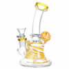 Shop Candy Ribbon Marble Glass Water Pipe - 7"/14mm F/Colors Vary in australian