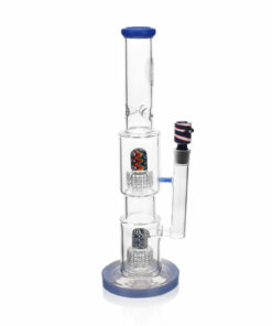 Shop High Society | Gemini Premium Wig Wag Waterpipe (Blue) in australian