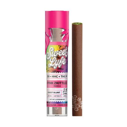 Shop Sweet Blunt D8, HHC, THC-P - Pink Zkittlez (Indica) in australian