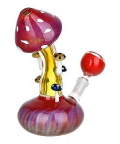 Shop Mushroom Collective Bent Neck Glass Water Pipe - 5.25" / 10mm F in australian