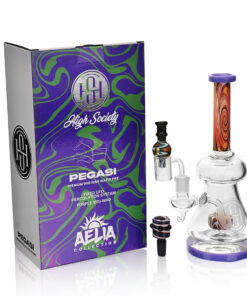 Shop High Society - Pegasi Premium Wig Wag Hybrid Pipe (Purple) in australian