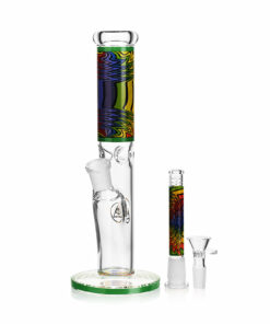 Shop Ritual Smoke - Prism 10" Glass Straight Tube - Emerald in australian