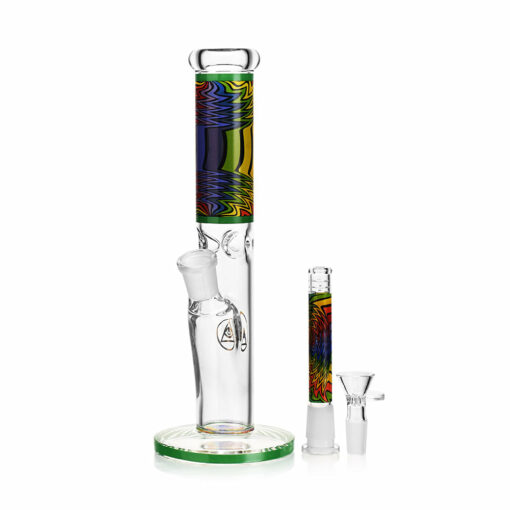 Shop Ritual Smoke - Prism 10" Glass Straight Tube - Emerald in australian