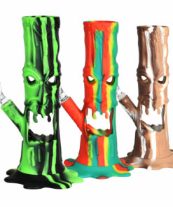 Shop Scary Tree Silicone/Glass LED Water Pipe - 9"/14mm F/Colors Vary in australian