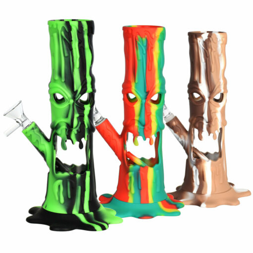 Shop Scary Tree Silicone/Glass LED Water Pipe - 9"/14mm F/Colors Vary in australian