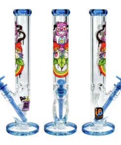 Shop Nicky Davis Ghost Gang Straight Tube Water Pipe | 15.75" | 14mm F in australian