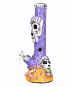 Shop Skull & Bones 3D Painted Beaker Water Pipe - 14" / 14mm F in australian