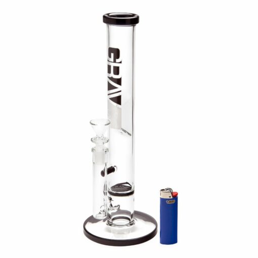 Shop GRAV 12in Flare Water Pipe w/ Honey Comb Disc - Black in australian