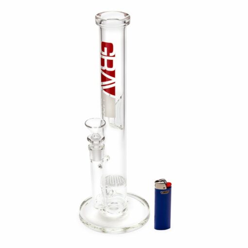 Shop GRAV 12in Flare Water Pipe w/ Honey Comb Disc in australian