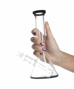 Shop GRAV Small Beaker Bong w/Black Accents in australian