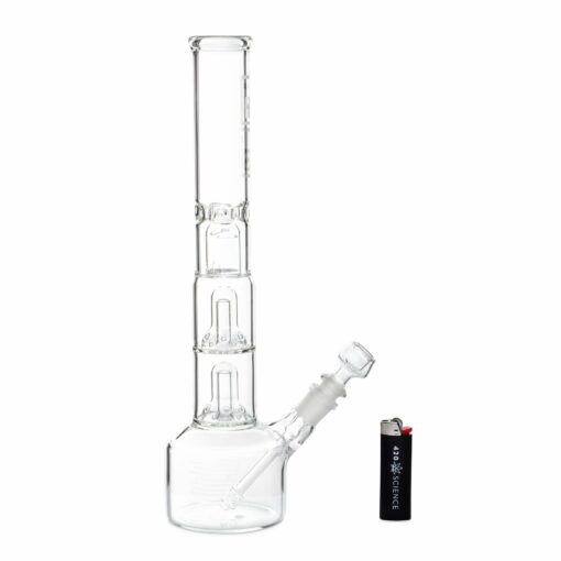 Shop HiSi 14in Beaker Bong - Jr. Double Bell Perc v2.0 in australian