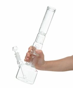 Shop HiSi 14in Beaker Bong - Jr. Double Bell Perc v2.0 in australian