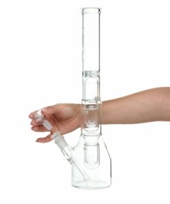 Shop HiSi 16in Beaker Bong - Double U Perc in australian