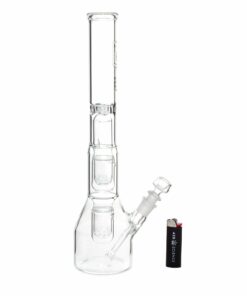 Shop HiSi 16in Beaker Bong - Double U Perc in australian