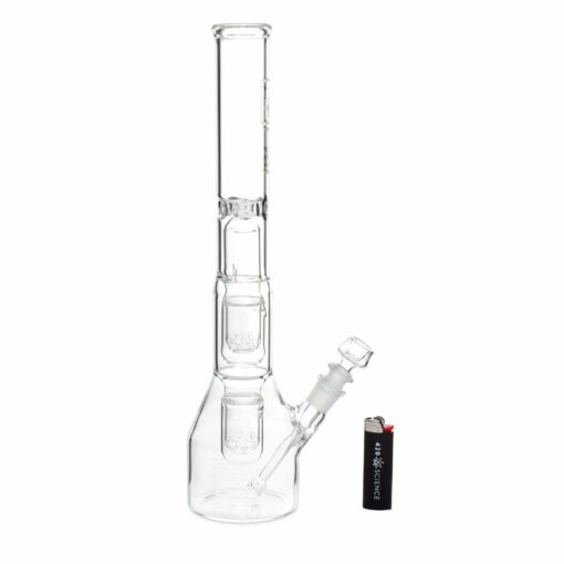 Shop HiSi 16in Beaker Bong - Double U Perc in australian