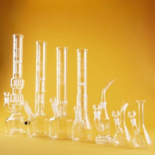 Shop HiSi 16in Beaker Bong - Double U Perc in australian