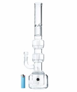 Shop HiSi 23in Beaker Bong - Triple Geyser Perc in australian