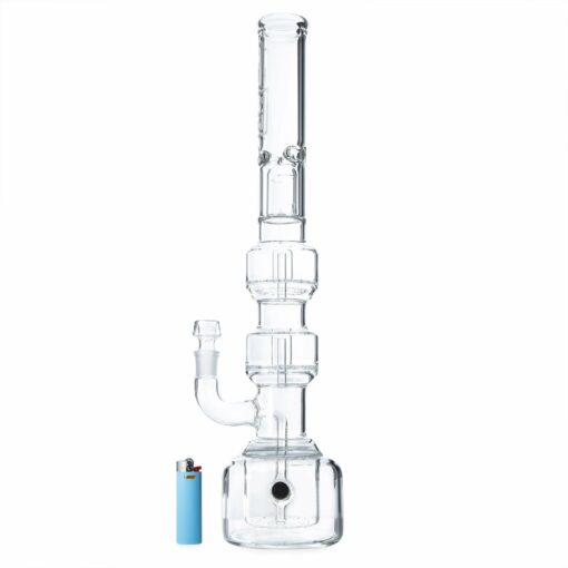 Shop HiSi 23in Beaker Bong - Triple Geyser Perc in australian