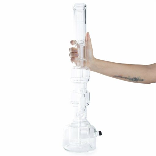 Shop HiSi 23in Beaker Bong - Triple Geyser Perc in australian