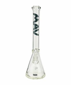 Shop MAV Glass 18in 9mm Super Thick Glass Beaker Bong in australian