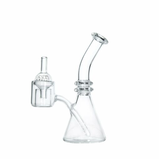 Shop Piranha Quartz One Piece Beaker Dab Rig w/ Thermal Banger & Carp Cap in australian