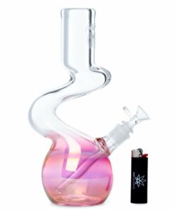 Shop Raven Glass 12in Wavy Fumed Beaker Bong in australian