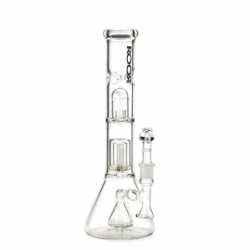 Shop ROOR Tech 13in Fixed Shower Head Beaker Bong w/Barrel Perc in australian