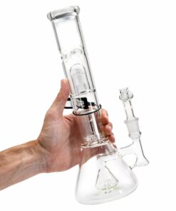 Shop ROOR Tech 13in Fixed Shower Head Beaker Bong w/Barrel Perc in australian