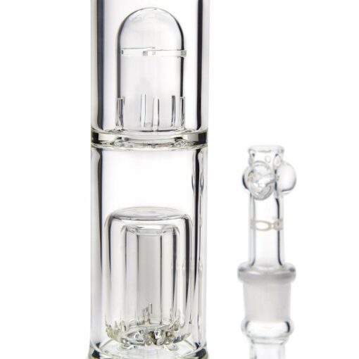 Shop ROOR Tech 13in Fixed Shower Head Beaker Bong w/Barrel Perc in australian