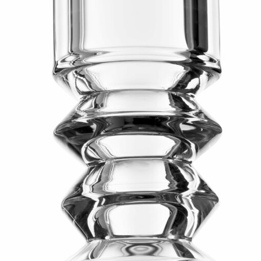 Shop Solid Glass 12in Sculpted Neck Barrel Beaker Bong in australian