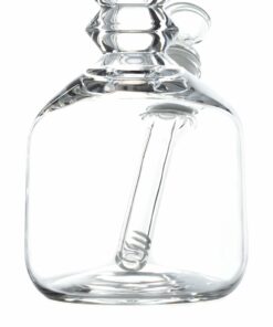 Shop Solid Glass 12in Sculpted Neck Barrel Beaker Bong in australian