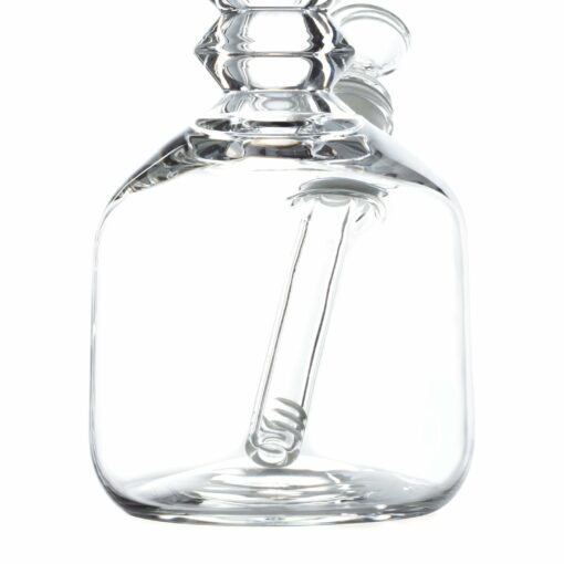 Shop Solid Glass 12in Sculpted Neck Barrel Beaker Bong in australian