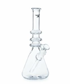 Shop Solid Glass 12in Triple Ring Beaker Bong in australian