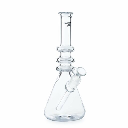 Shop Solid Glass 12in Triple Ring Beaker Bong in australian