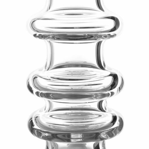 Shop Solid Glass 12in Triple Ring Beaker Bong in australian