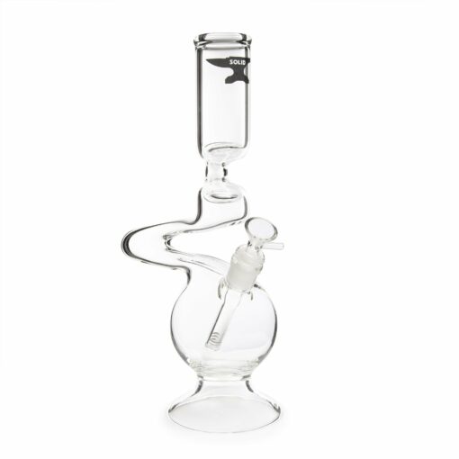 Shop Solid Glass 14in Stand Up Sit Down Bong in australian