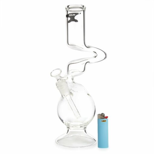 Shop Solid Glass 14in Stand Up Sit Down Bong in australian