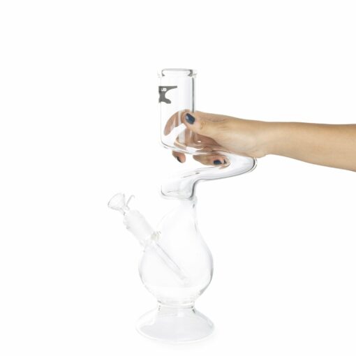 Shop Solid Glass 14in Stand Up Sit Down Bong in australian