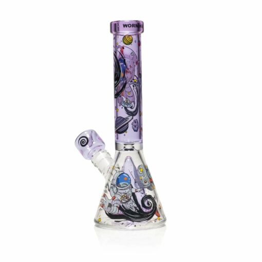 Shop Wormhole Glass 11" Spaghettification Beaker Bong w/ Colins Perc in australian