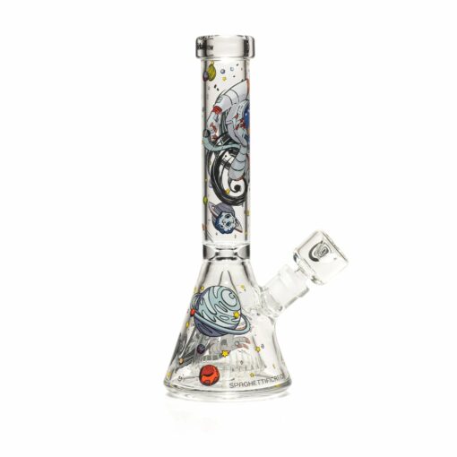 Shop Wormhole Glass 11" Spaghettification Beaker Bong w/ Colins Perc in australian