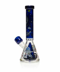 Shop Wormhole Glass 11" Spaghettification Beaker Bong w/ Colins Perc in australian