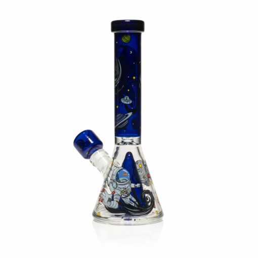 Shop Wormhole Glass 11" Spaghettification Beaker Bong w/ Colins Perc in australian