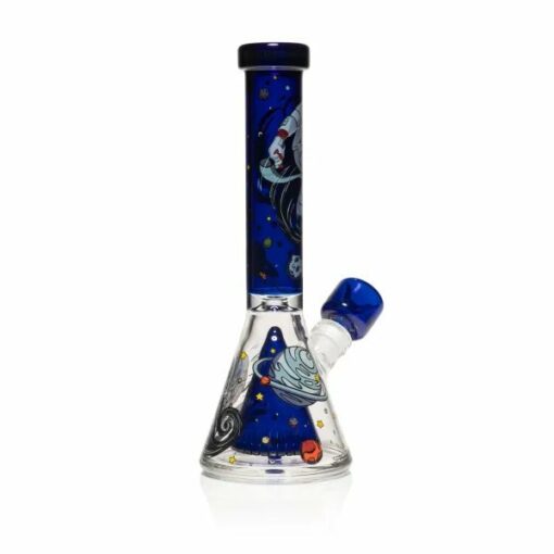 Shop Wormhole Glass 11" Spaghettification Beaker Bong w/ Colins Perc in australian