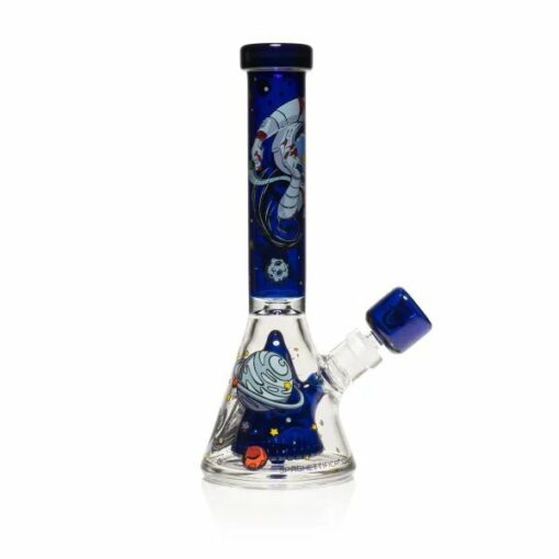 Shop Wormhole Glass 11" Spaghettification Beaker Bong w/ Colins Perc in australian